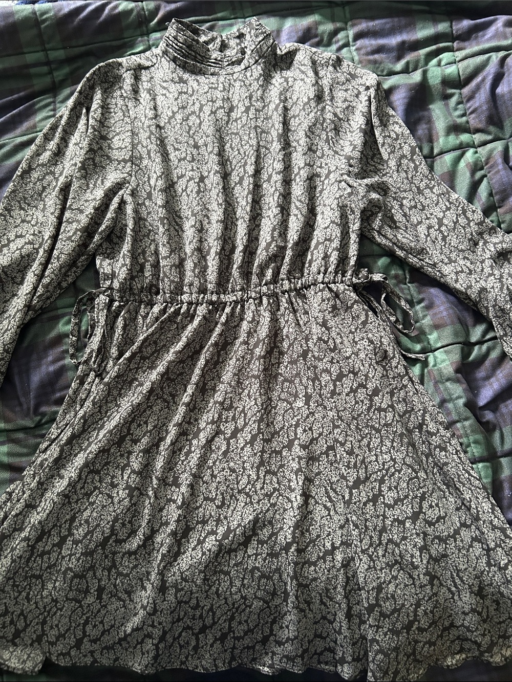 Derek Lam 10 Crosby Mock Neck Long Sleeve Dress